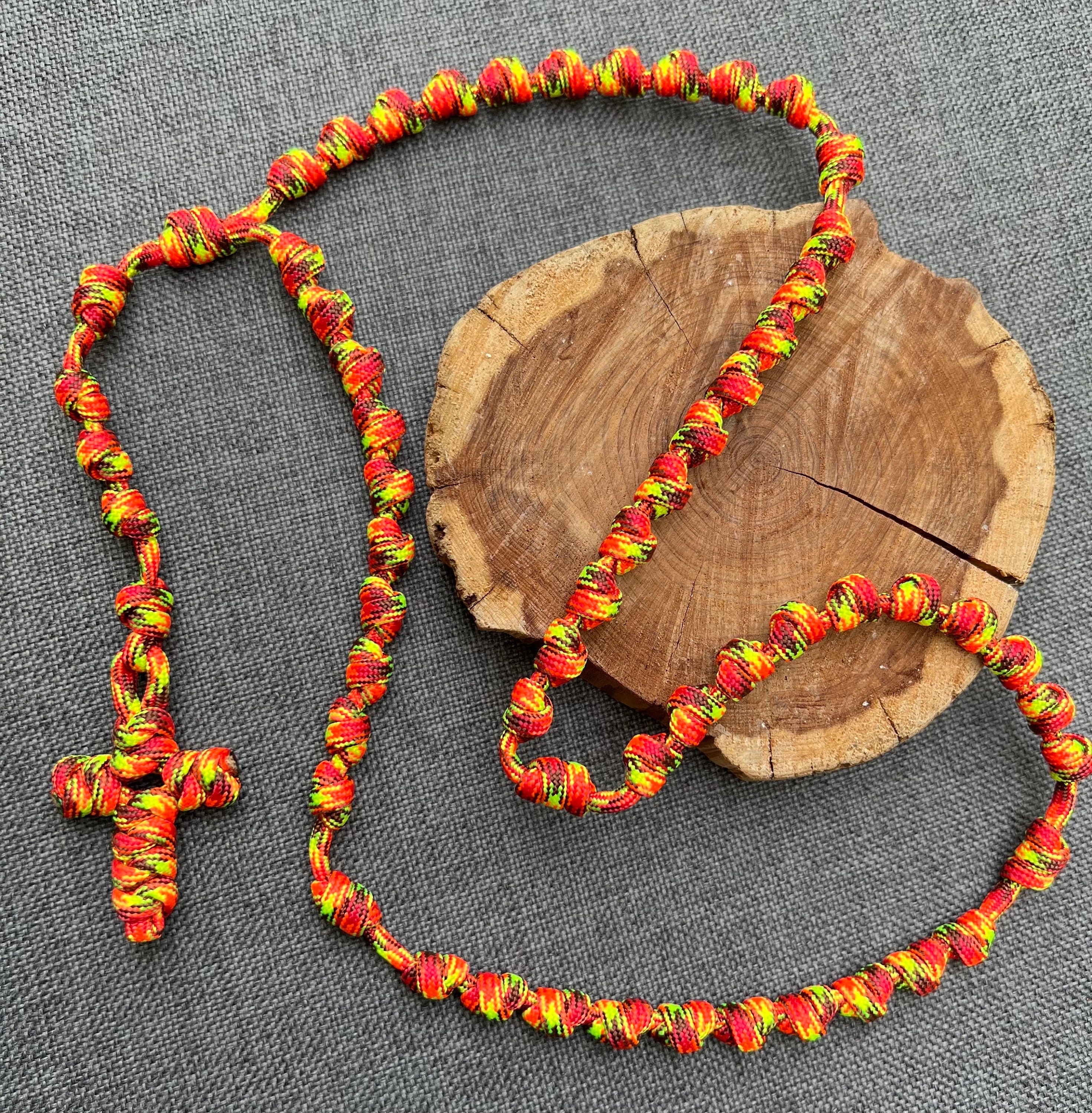 Burning Bush Knotted Catholic Rosary Rope for the Minimalist. All #550 ...