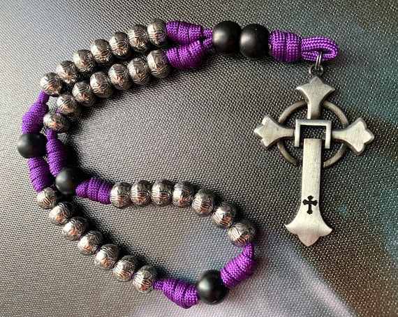 Francis of Assisi Anglican Rosary - Rosewood & Tiger Eye - Unspoken Elements