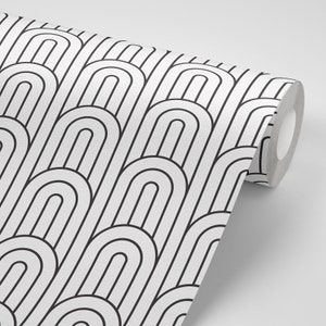 Papier Peint Autocollant Nordique - Design Géométrique