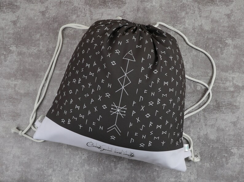 Backpack drawstring sack bag waterproof bag young trendy grey scandinavian minimalist unique Fashion Unisex tote bag The alchemist