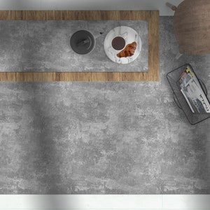 Grey concrete floor mat, Scandinavian style, Modern rug, Decorative carpet, Linoleum area rug, Kitchen mat, Grey rug, Grunge Rusty Stone rug