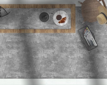 Grey concrete floor mat, Scandinavian style, Modern rug, Decorative carpet, Linoleum area rug, Kitchen mat, Grey rug, Grunge Rusty Stone rug