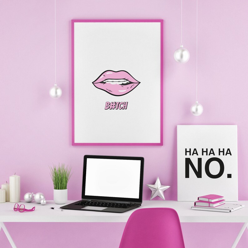 Bitch PRINTABLE Poster Sassy Print Home Decor Funny Print - Etsy