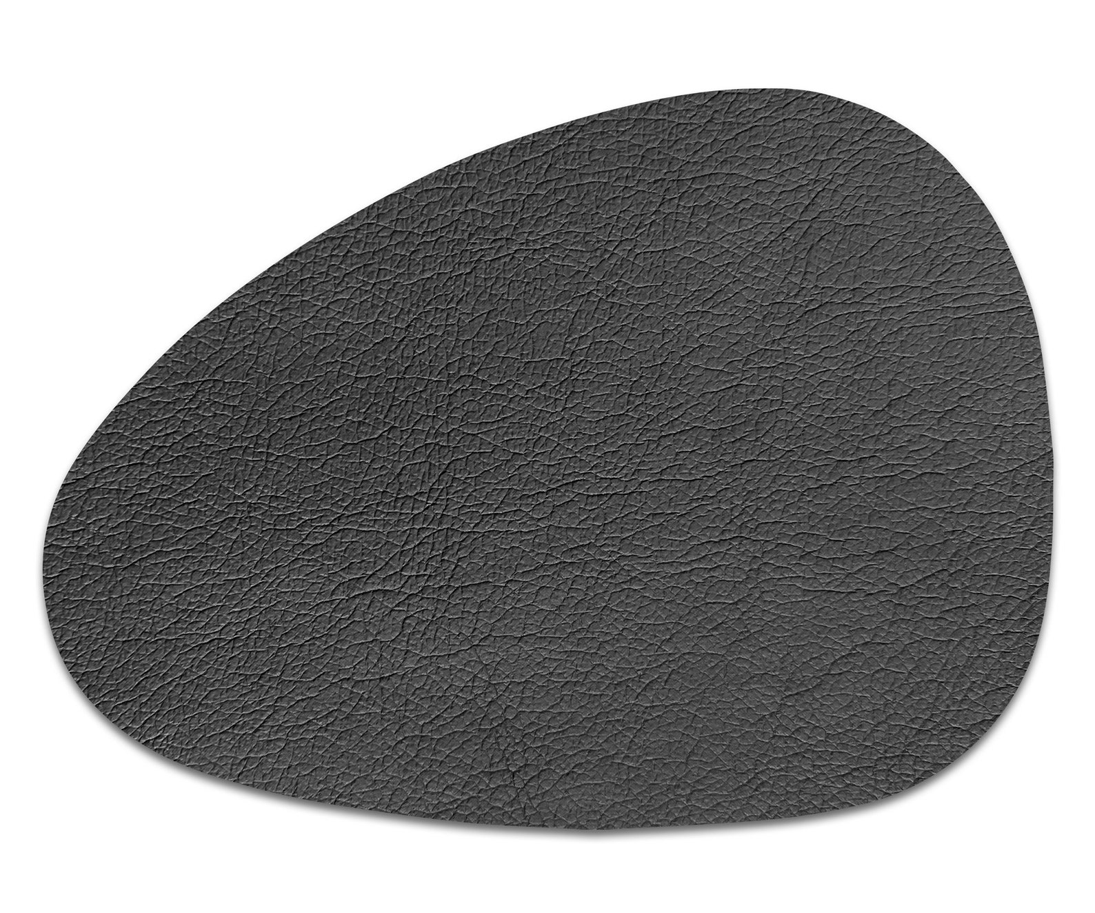 Grey Vinyl Curve Oval Heat Resistant Placemats Faux Etsy