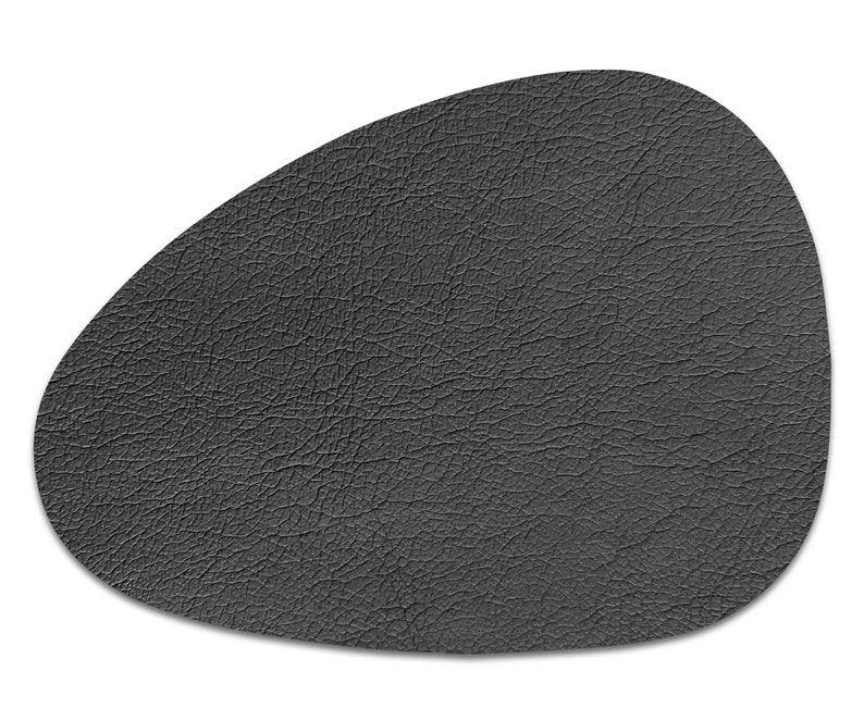 Grey vinyl curve oval heat resistant placemats faux Etsy