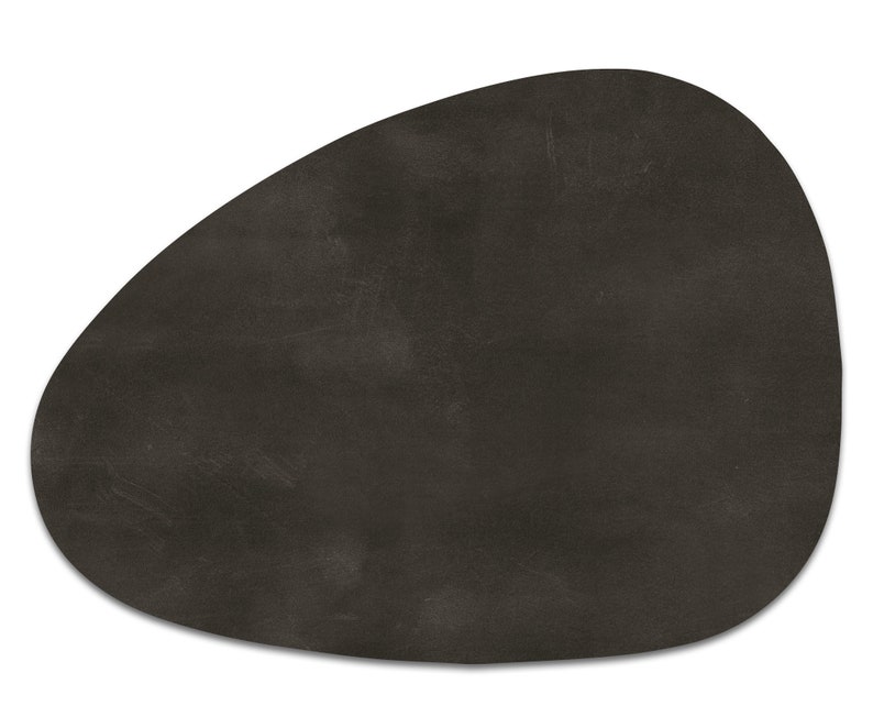 Dark Brown Vinyl Curve Oval Heat Resistant Placemats Etsy