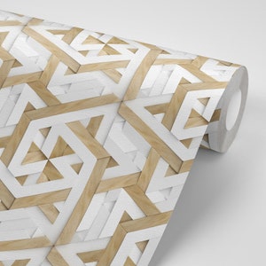 Papier Peint Autocollant Style Nordique - Géométrique, Minimaliste, Moderne