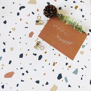Smoked terrazzo - Artistic photography backdrop, Props, Great for styling use in product, blogger, ecommerce photos