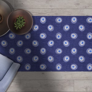Drogon - tribal, Boho chic, kwaad oog, vloermat, Decoratieve tapijt, Linoleum gebied tapijt, pvc keukenmat, Vinyl tapijt, Boho stijl