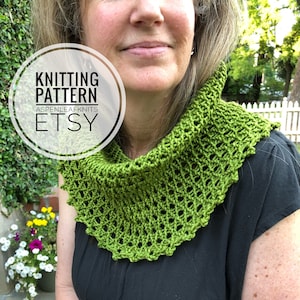 Knitting Pattern | CALAFIA COWL | Cowl Knitting Pattern by Aspen Leaf Knits
