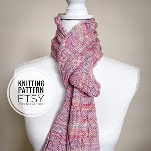 Knitting Pattern | WOODNOTE SCARF | Scarf Knitting Pattern