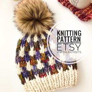 Some Bunny To Love Mütze Strickmuster | Colorwork Beanie Design (Digitaler Download)