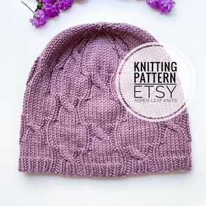 Knitting Pattern | WOODNOTE BEANIE by Aspen Leaf Knits | Hat Knitting Pattern