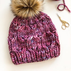 Knitting Pattern WILLOWLEAF BEANIE Hat Knitting Pattern Beanie Knitting Pattern image 10