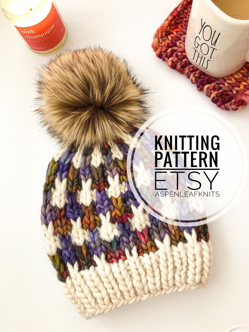 KNITTING PATTERN Some Bunny To Love Beanie Hat Knitting Pattern image 1