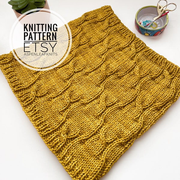 Knitting Pattern | WOODNOTE COWL by Aspen Leaf Knits | Cowl Knitting Pattern
