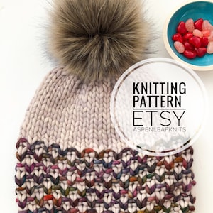 Knitting Pattern | MONTEREY BEANIE by Aspen Leaf Knits | Beanie Knitting Pattern | Hat Knitting Pattern