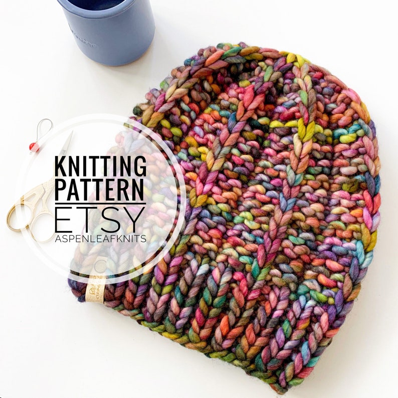 Knitting Pattern SARATOGA BEANIE by Aspen Leaf Knits Beanie Knitting Pattern Hat Knitting Pattern image 1