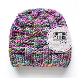Quarry Hill Beanie Knitting Pattern | Unisex Hat Pattern (Digital Download)