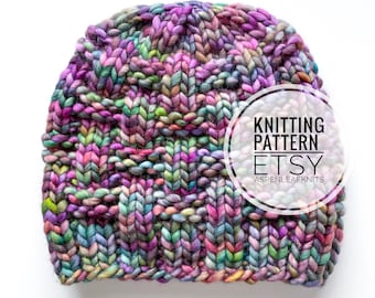 Knitting Pattern | Quarry Hill Beanie by Aspen Leaf Knits | Hat Knitting Pattern