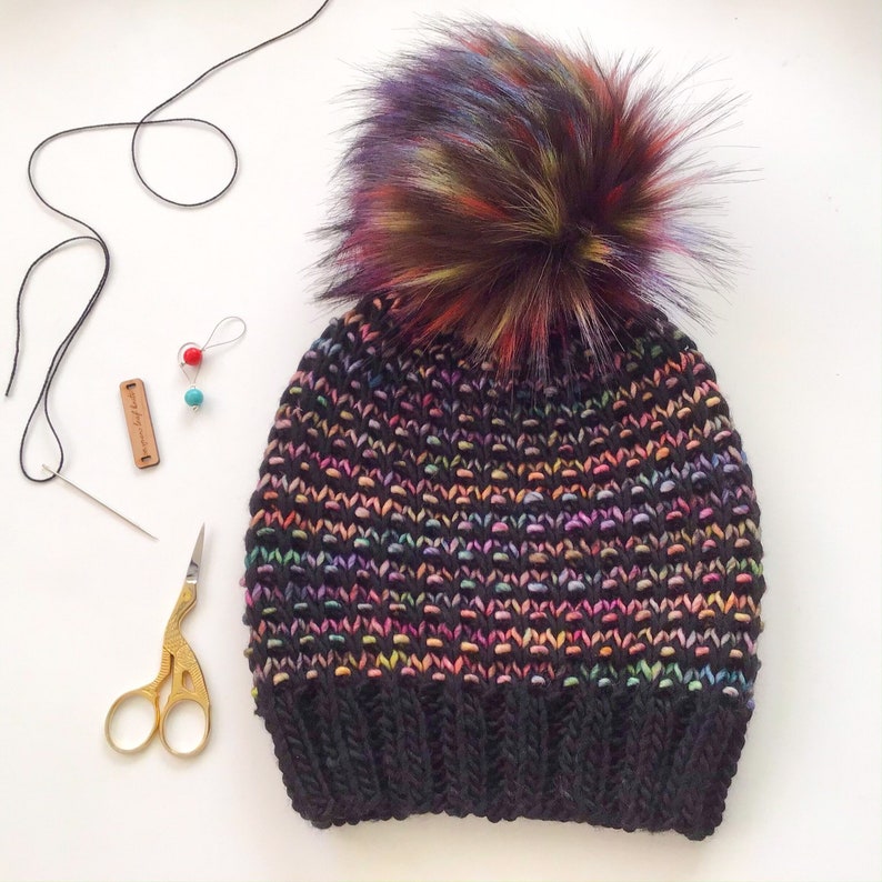 Knitting Pattern THE CARMEL BEANIE by Aspen Leaf Knits Hat Etsy