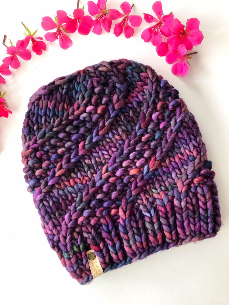Knitting Pattern SIDEWINDER BEANIE by Aspen Leaf Knits Etsy