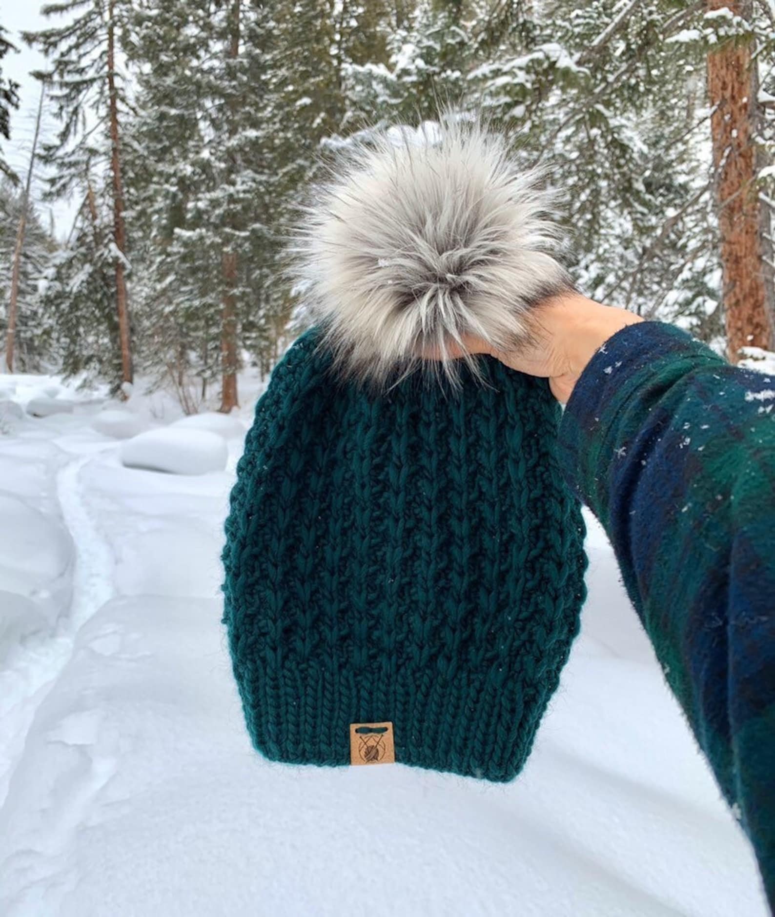 Knitting Pattern THE ELLIS BEANIE by Aspen Leaf Knits Hat Etsy