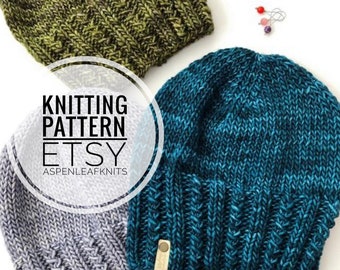 Knitting Pattern | MOONLIGHT DANCE BEANIE by Aspen Leaf Knits | Beanie Knitting Pattern | Hat Knitting Pattern