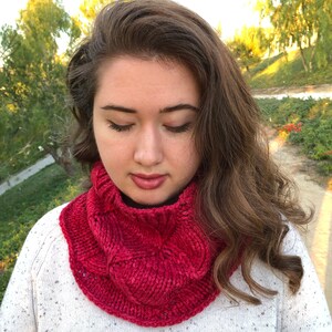 Knitting Pattern SUPER CRESCENT COWL Cowl Knitting Pattern image 8