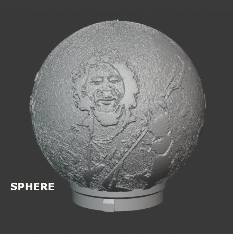 Custom Moon Lithophane Lamp 3d printed Moon lamp Free UK