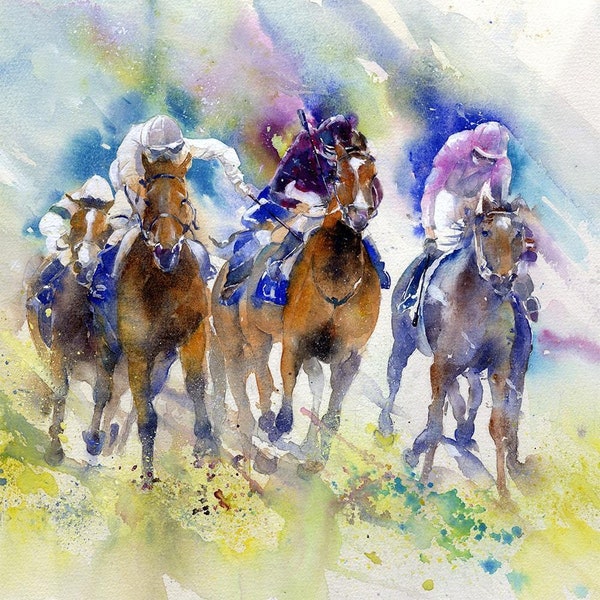 Horse Racing Card Delight - Gallop into Celebration with Our Unique Designs!