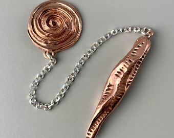 Handmade Solid Copper Pendulum with Ancient Spiral Energy, Metaphysical Energy Tool, Positive Healing Energy Divination, Chakra Alignment