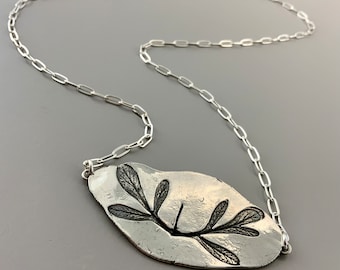 Rue Leaf Fine & Sterling Silber Talisman Halskette, Positive Energie Amulett