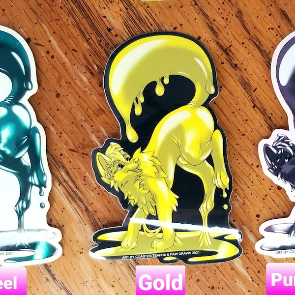 Changed Inspired -Latex Goo Fox Vinyl Stickers