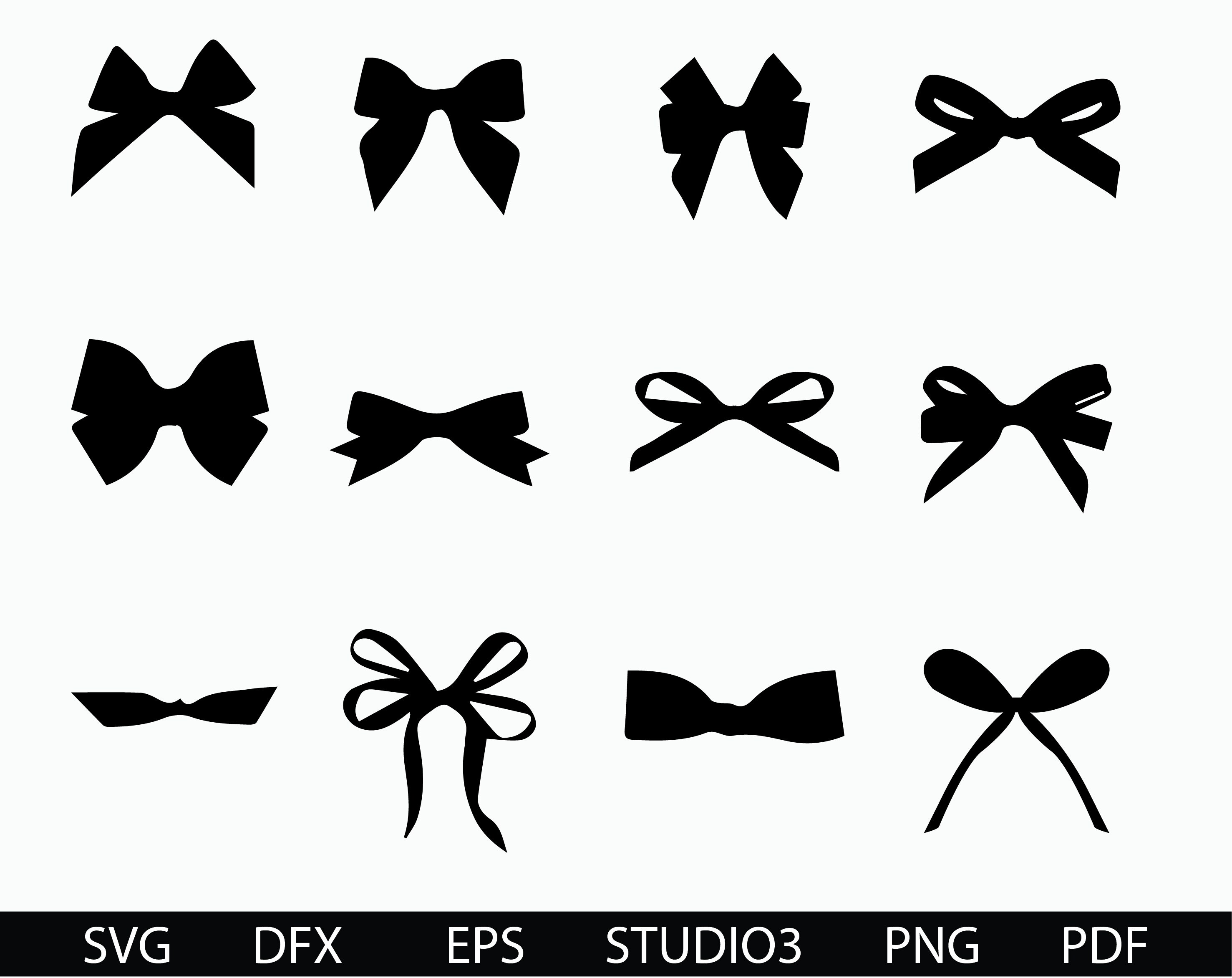 Ribbon svg bow svg ribbon clipart bows svg ribbon cut | Etsy