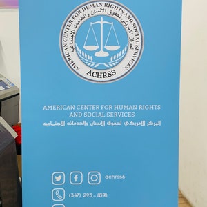 Roll-up banner stand,  custom retractable banner display, pop-up banner stand, store banner measuring 33&quot; x 81&quot;, vinyl prints.