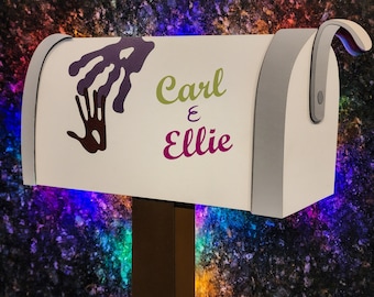 Customized Wooden Light Up- Up Mailbox Magnet - Disney Cruise Magnet- Disney Cruise Wooden Magnet