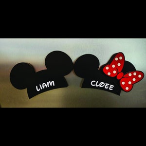 Wooden Disney Cruise Magnet - Customized Disney Hat Magnet - Minnie Hat - Mickey Hat - Cruise Magnet