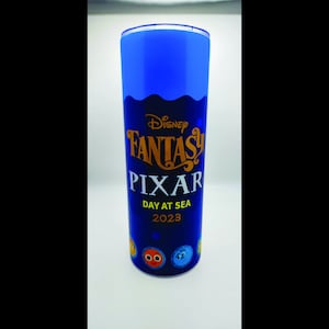 Customizable Stainless Steel Disney Cruise Tumbler - Pixar Day At Sea - Personalize A Disney Cruise Tumbler - 20 oz Tumbler