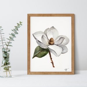 Magnolia Watercolor - Giclee Print