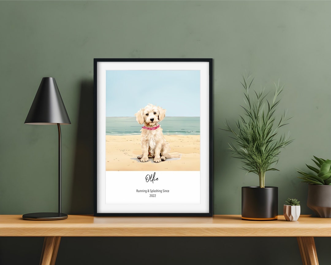 Personalised Cockerpoo Dog Print Gift for Dog Owner, Valentine Gift for ...
