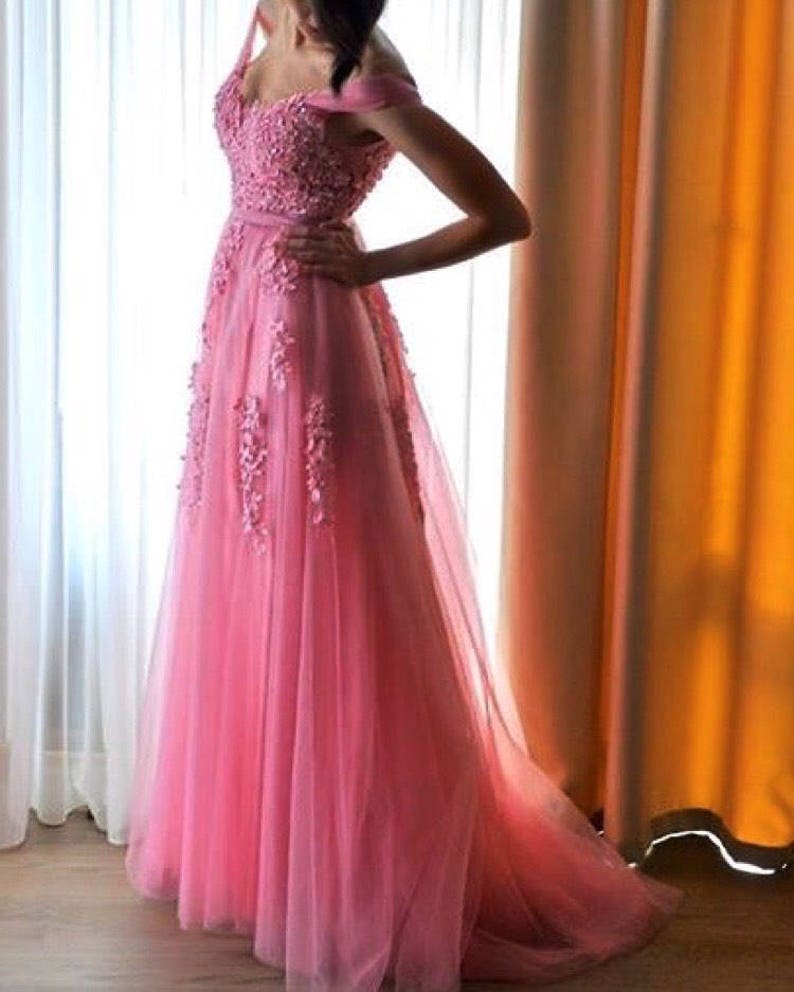 magenta wedding dress