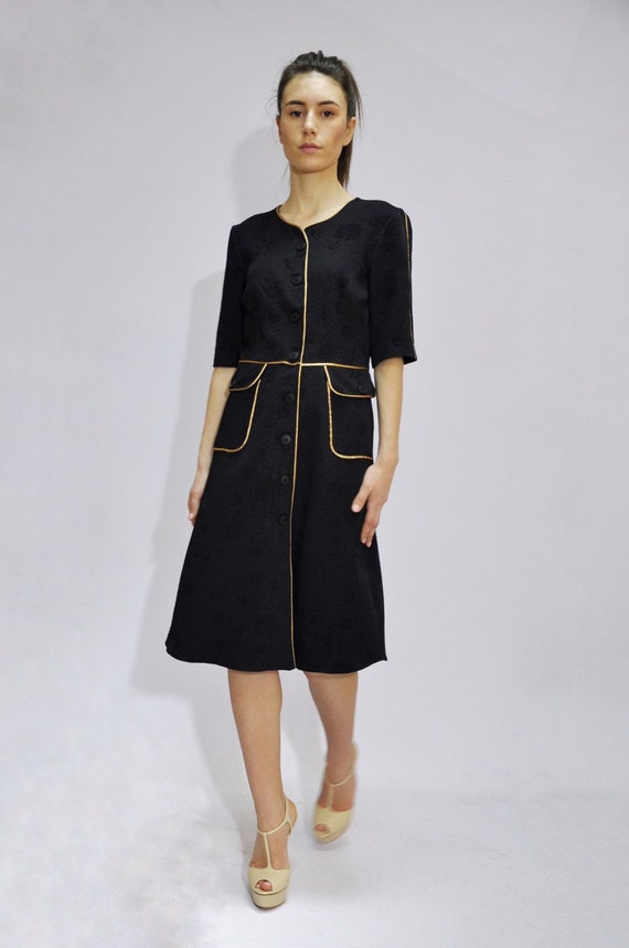 black straight dress