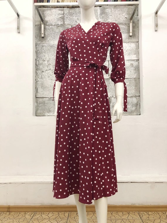 vintage style midi dress