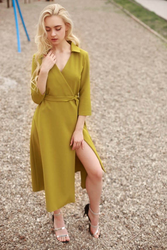 vintage style wrap dress