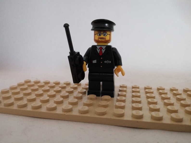 LEGO\u00ae railroad staff minifigure