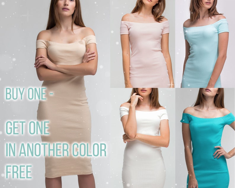 Wedding Off Shoulder Pencil Dress