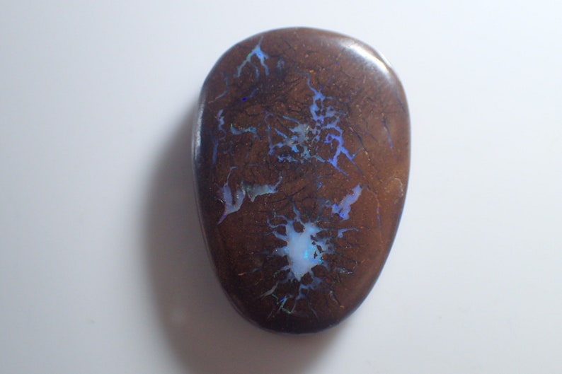 Queensland 38.55ct Boulder Opal Cab Cabochon From Opalton Australia 30 x 22mm