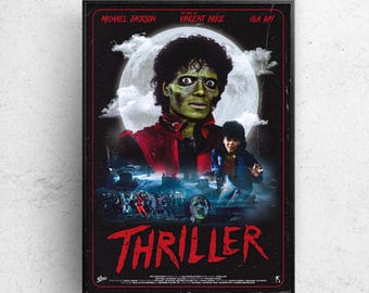Michael Jackson Thriller Art Print,pop Art, Michael Jackson