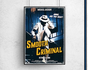 Michael Jackson - SMOOTH CRIMINAL Original Poster Art Print
